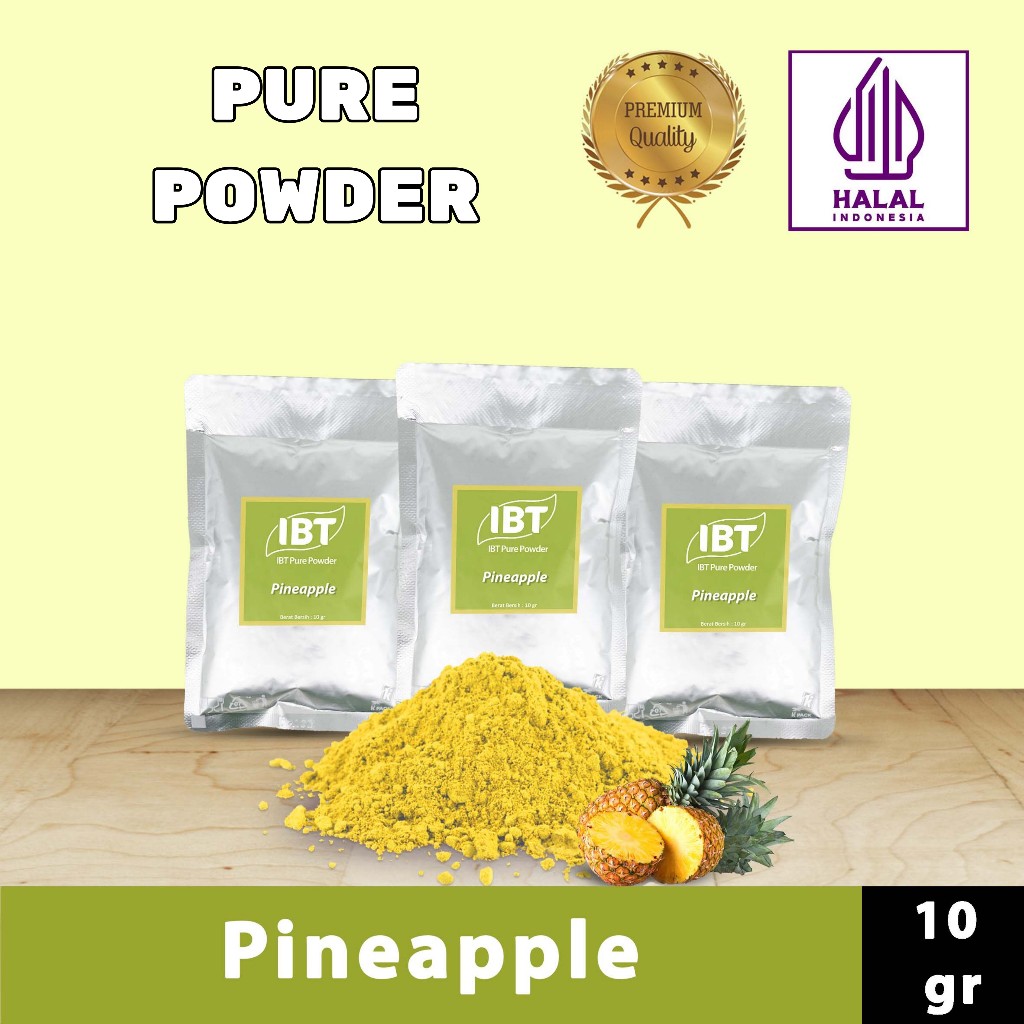 

Pure Pineapple Powder Impor Taiwan Bubuk Essence Nanas Murni Kualitas Bagus Sachet