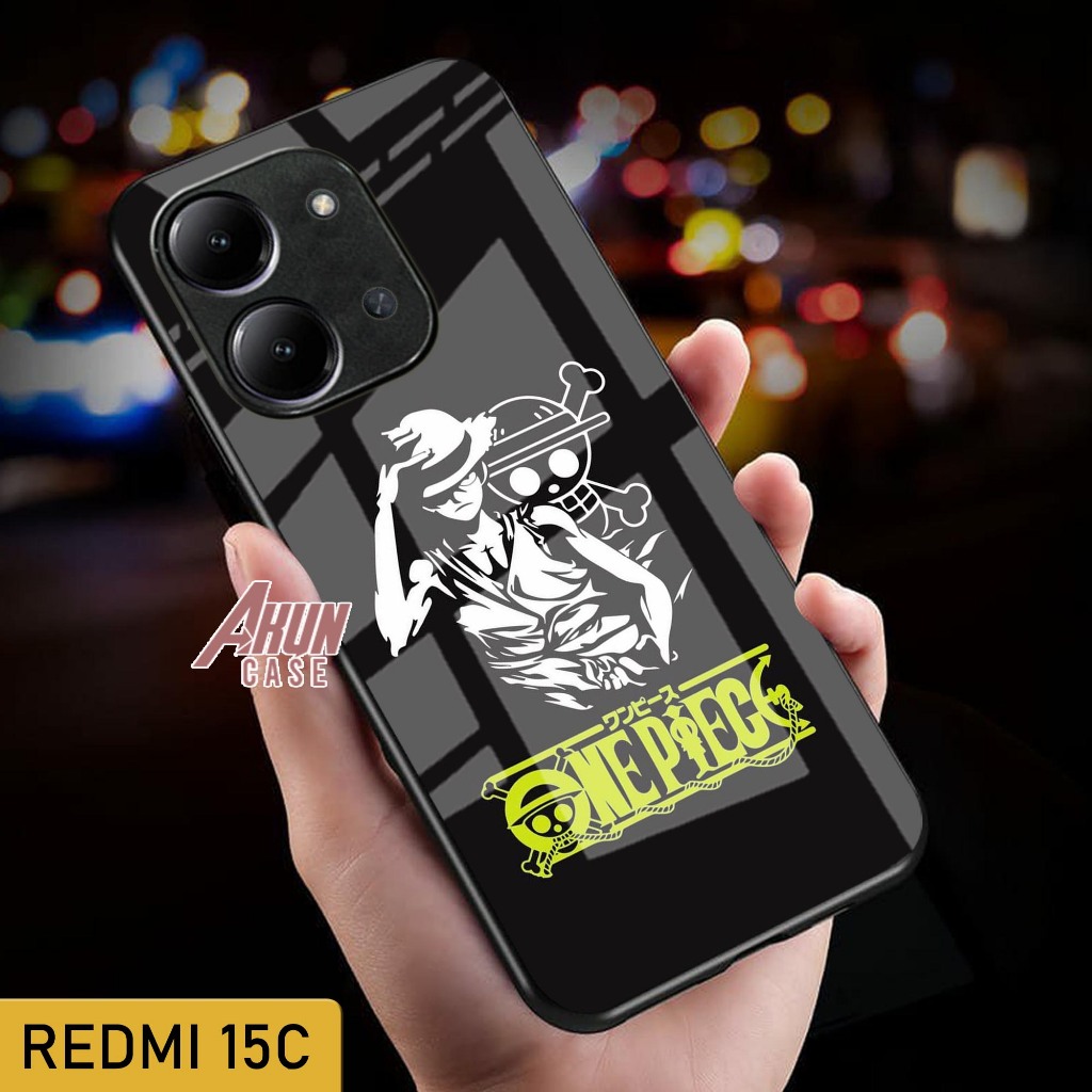 Softcase Glass Kaca Redmi 15C  - Casing Hp Redmi 15C - Case Hp Terbaru - Softcase Redmi 15C - S203