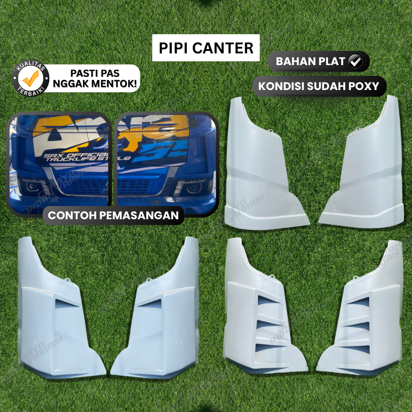 Pipi Truck Canter Custom Polos Sipit Lubang 1 Lubang 3 New Model JB5 Bahan Plat Besi Sudah Poxy Truk
