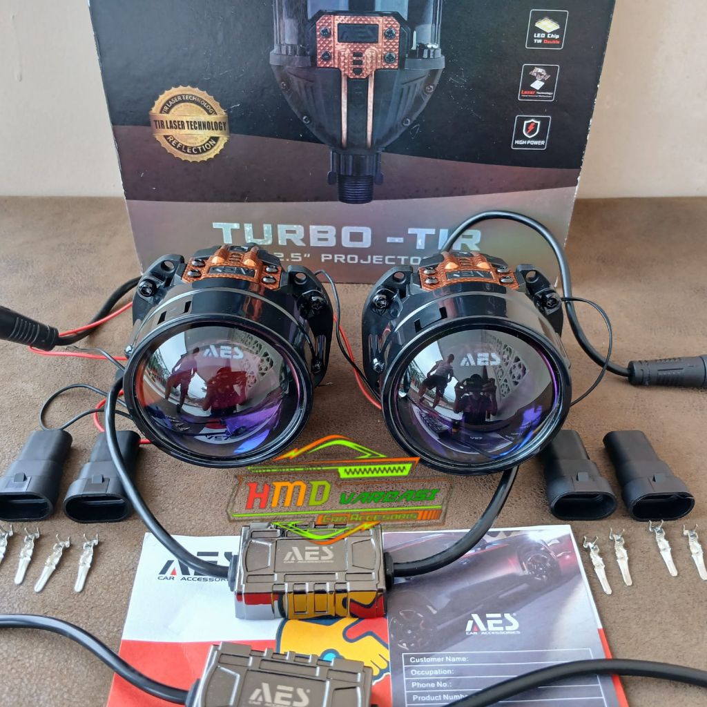 BI-LED PROJECTOR AES TURBO SE TIR 2,5 INCH 60 WATT AES PROJECTOR - SATUAN FLUS DEVIL EYE