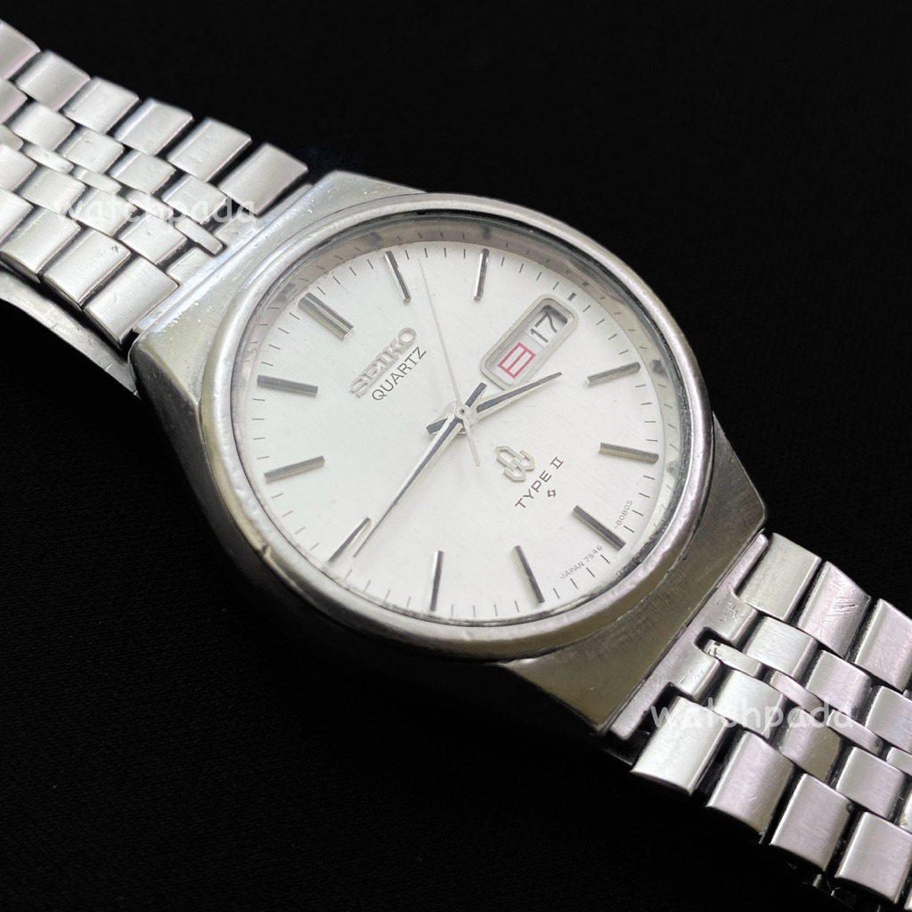 Seiko Quartz Type II Linen Dial 7546 8070