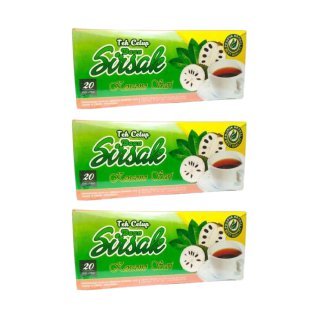 

3 PCS Teh Celup Daun Sirsak Kencono Sari – Herbal Pencernaan & Imunitas