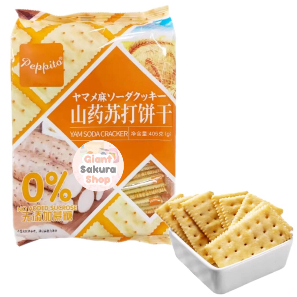 

Peppito Yam Soda Cracker / biskuit / cemilan import / krekers