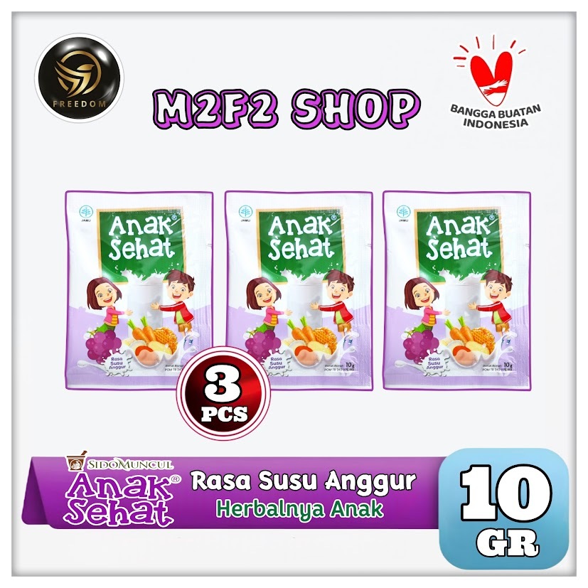 

Sido Muncul Anak Sehat | Susu Bubuk Rasa Anggur Sachet - 10 gr (Kemasan 3 Pcs)