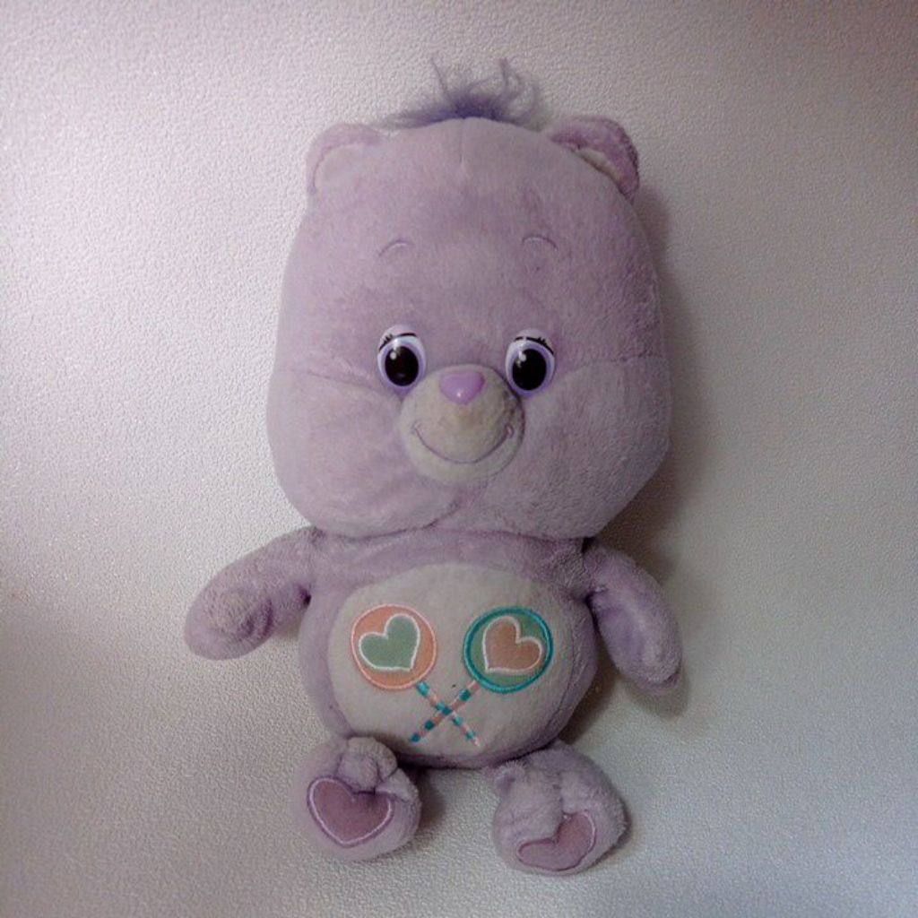 Boneka Care Bears ungu 25cm/ cb ungu