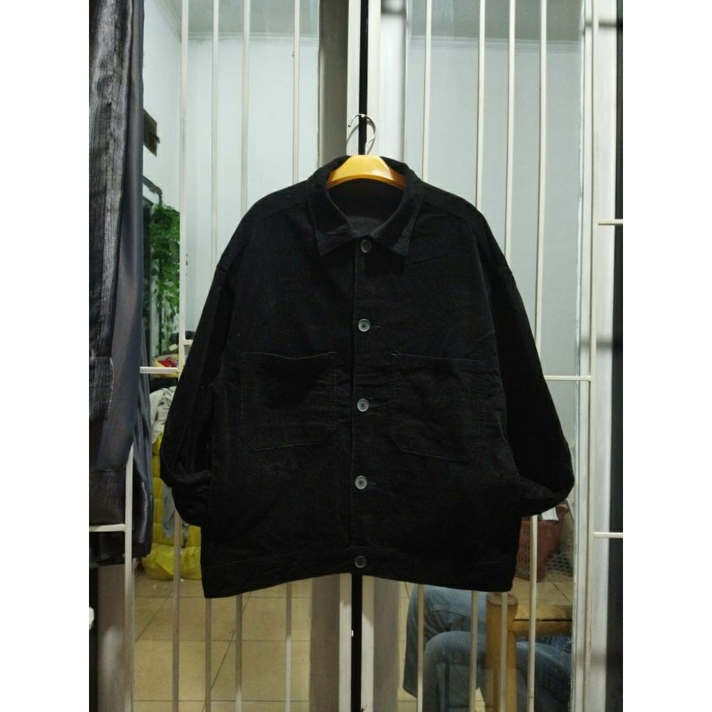 corduroy outer jacket gu Uniqlo XXL 4pocket kasual pria murah terlaris