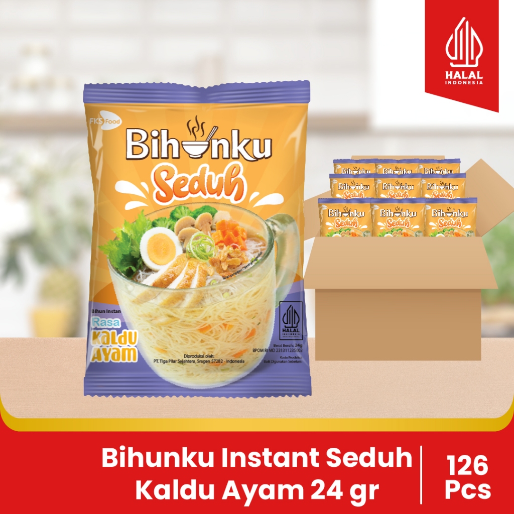 

Bihunku Instant - Seduh Kaldu ayam - 1 Karton - 120 Pcs - 24gr