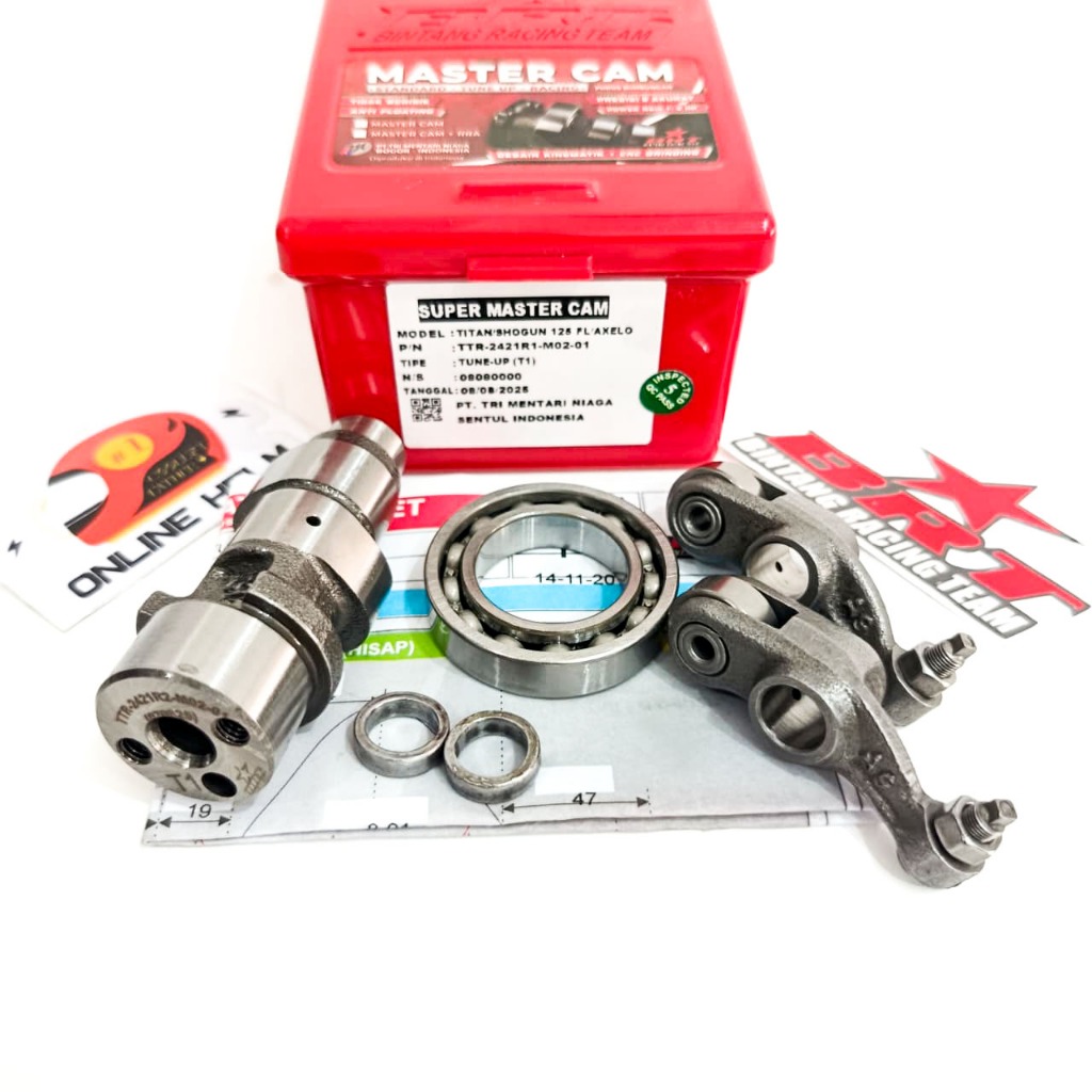 MASTER CAM RRA NOKEN AS BRT PELATUK ROLLER SUZUKI SMASH TITAN SHOGUN 125 FL