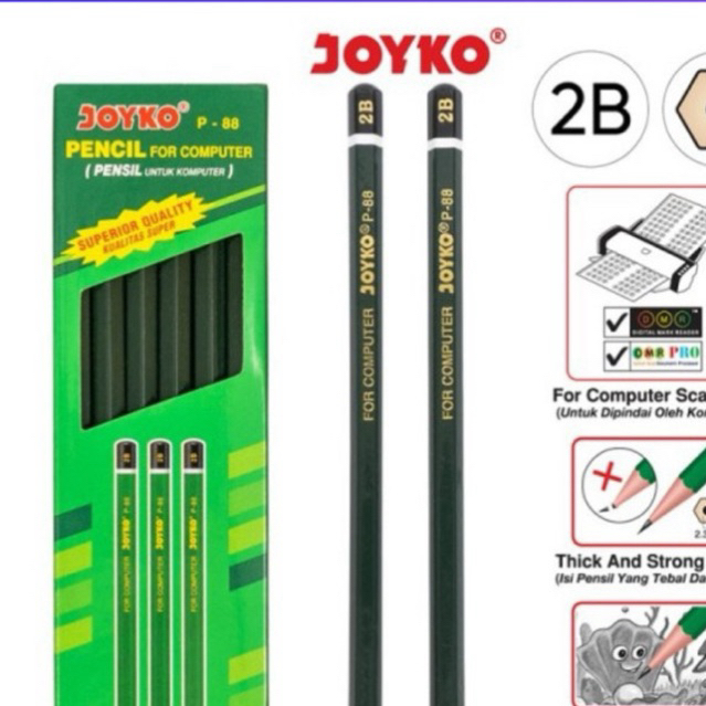

PENSIL JOYKO P-88 2B= ISI 12 PCS