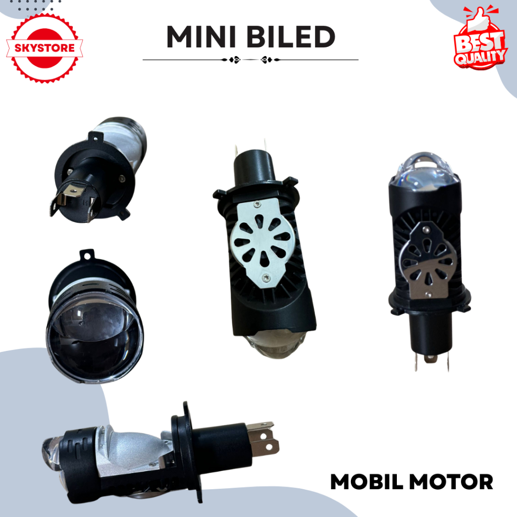 Lampu Mini Biled Motor Mobil Y4-H4 Mini Projie