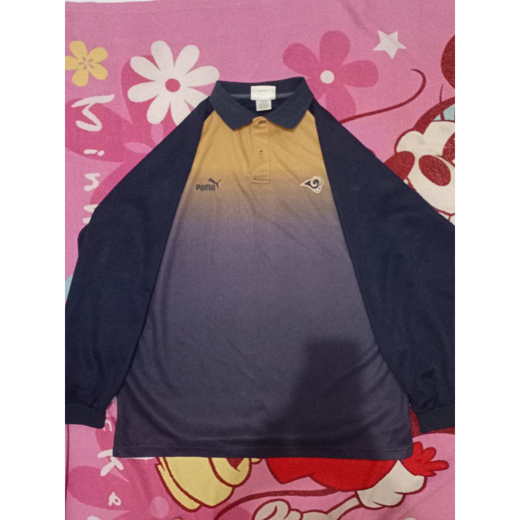 Puma Vintage Polo Shirt Long Sleeve NFL