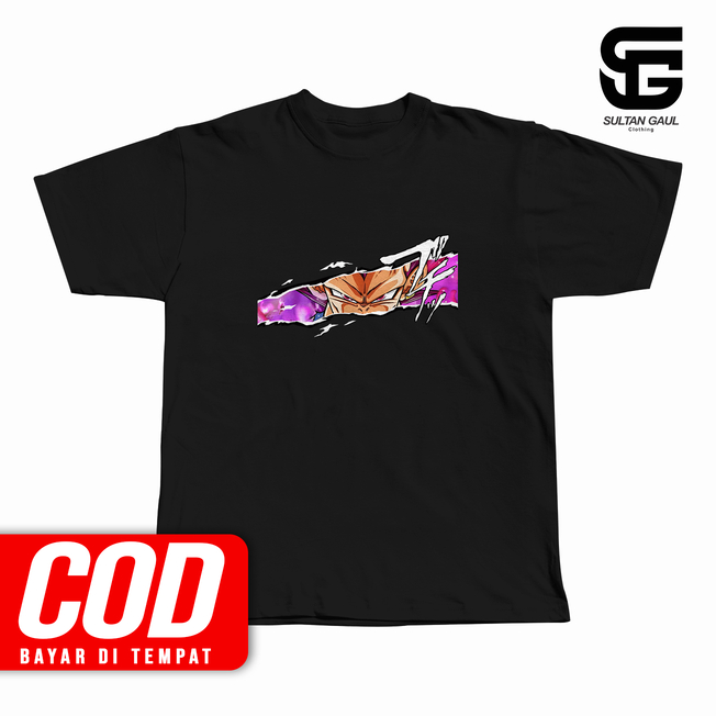Kaos Anime Jepang DRAGONBALL VEGETA ULTRA EGO Distro Unisex