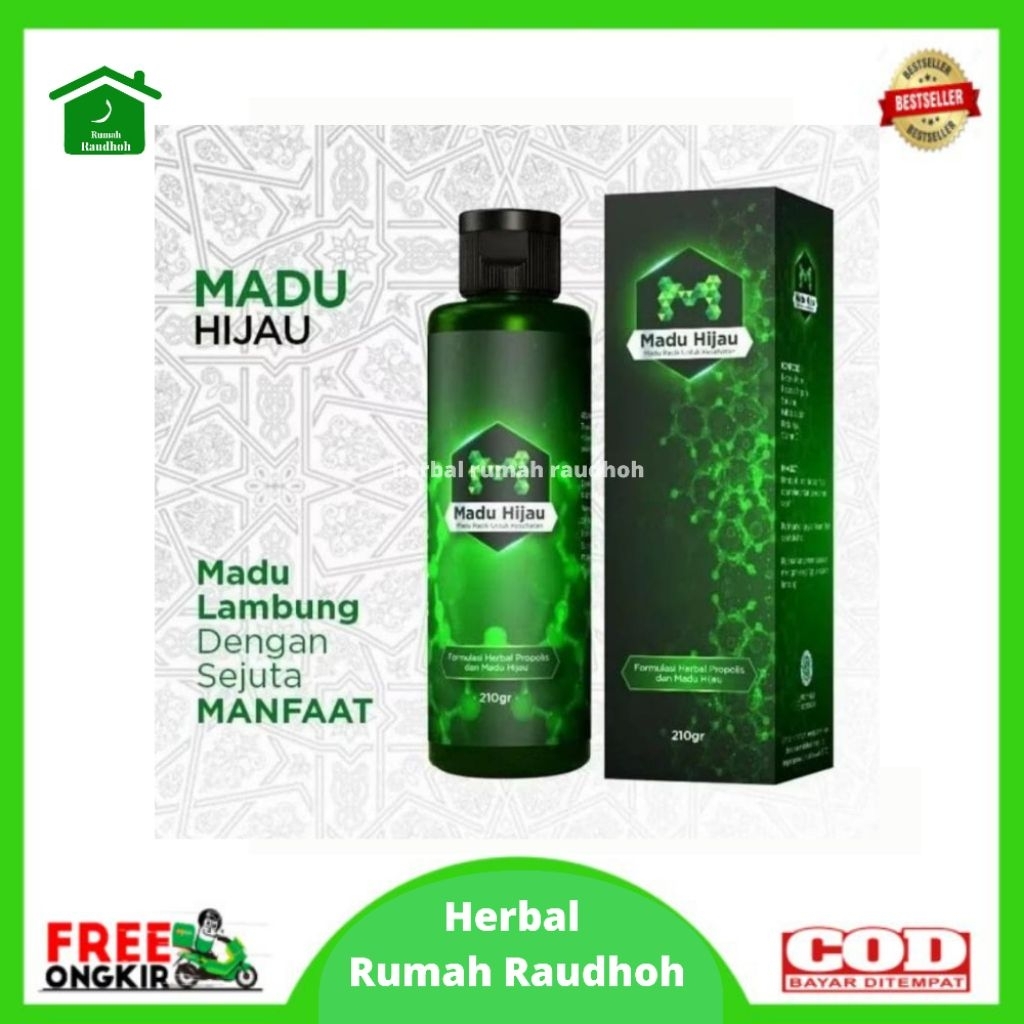 

MADU HIJAU ORIGINAL ISI 210 GRAM - ATASI MAAG, GERD, ASAM LAMBUNG DLL