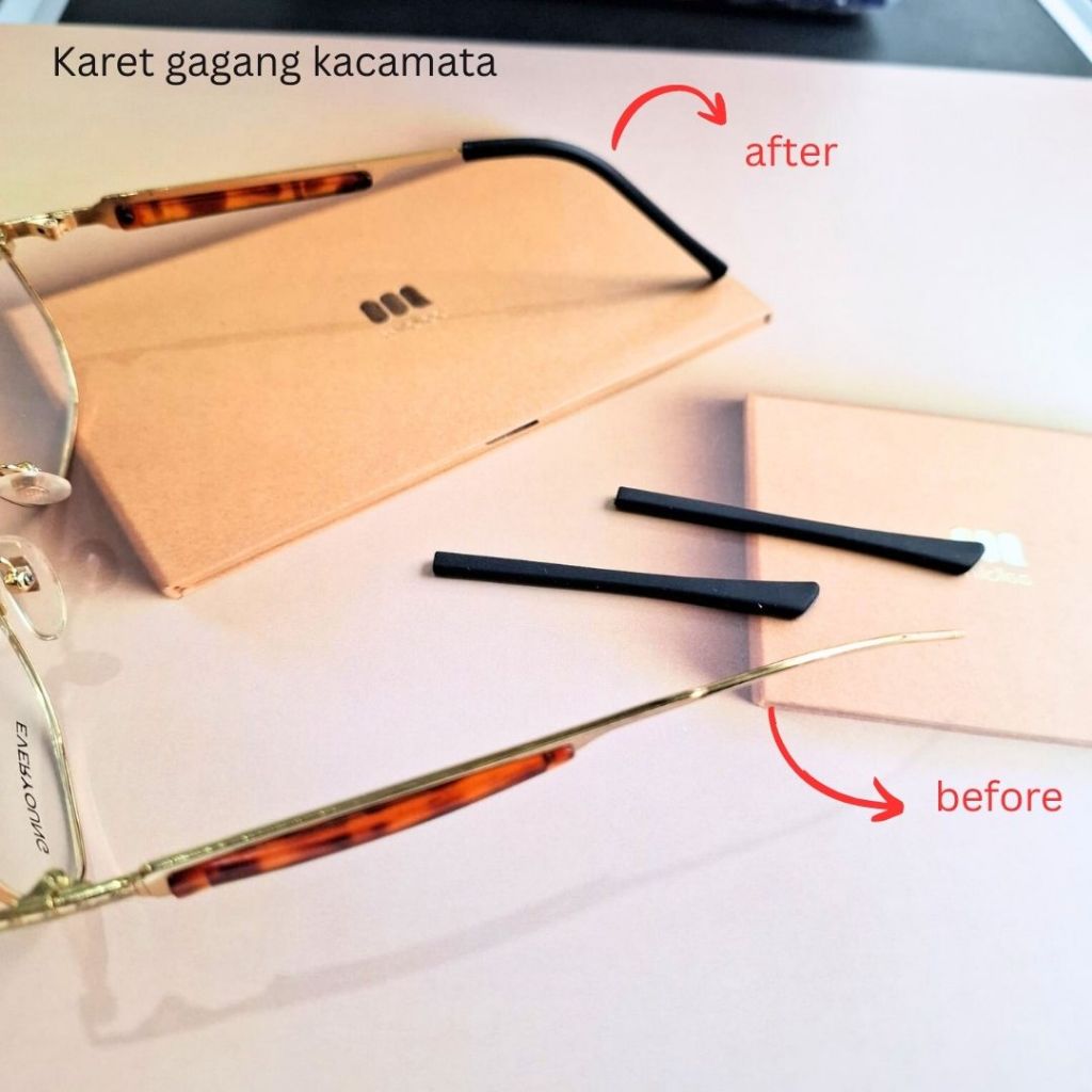 Karet Gagang Kacamata / Ruber Temple Tip