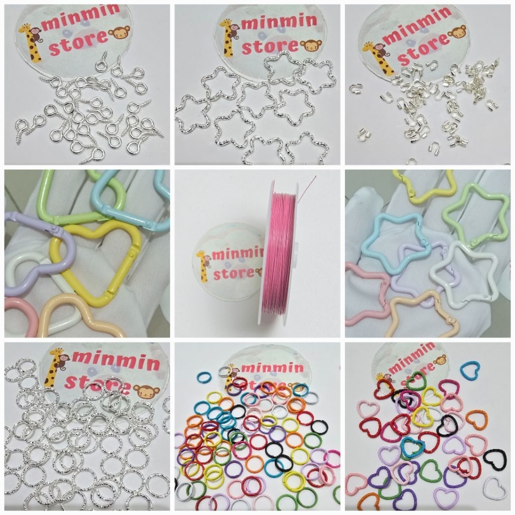 RING / JUMP RING / U CLAMP / DOUBLE RING / STOPPER / STRING CABLE / PAKU ULIR / PAKU 9 / PAKU PENTUL