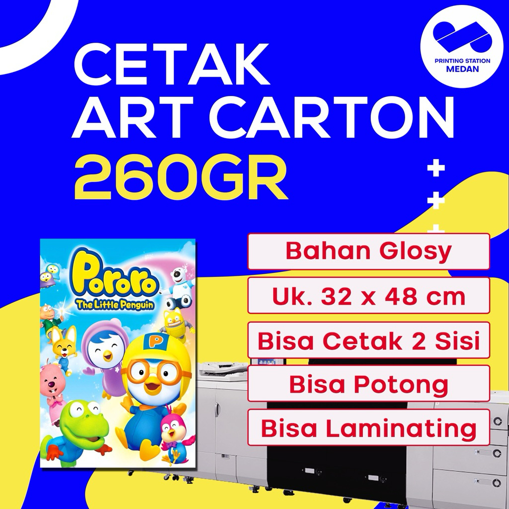 

Cetak Art Carton / Art Paper A3+ 260gsm / Poster
