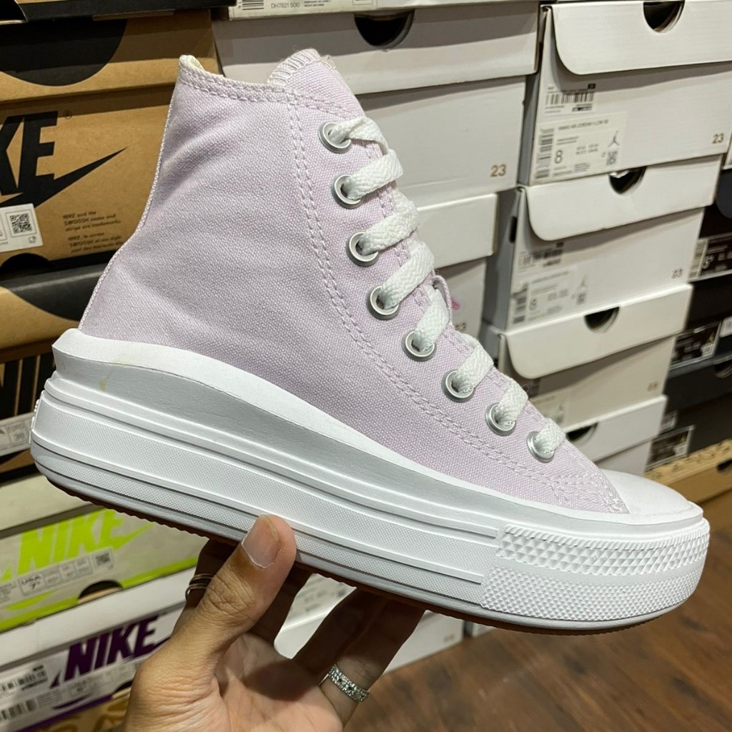 Sneakers Ctas Move Hi - Pale Amethist / White