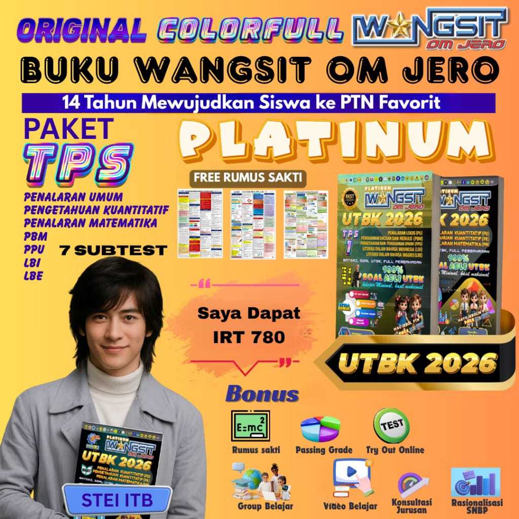 [UTBK 2026] Buku Wangsit UTBK SNBT TPS 2026 / Buku PAKET TPS Platinum 2026