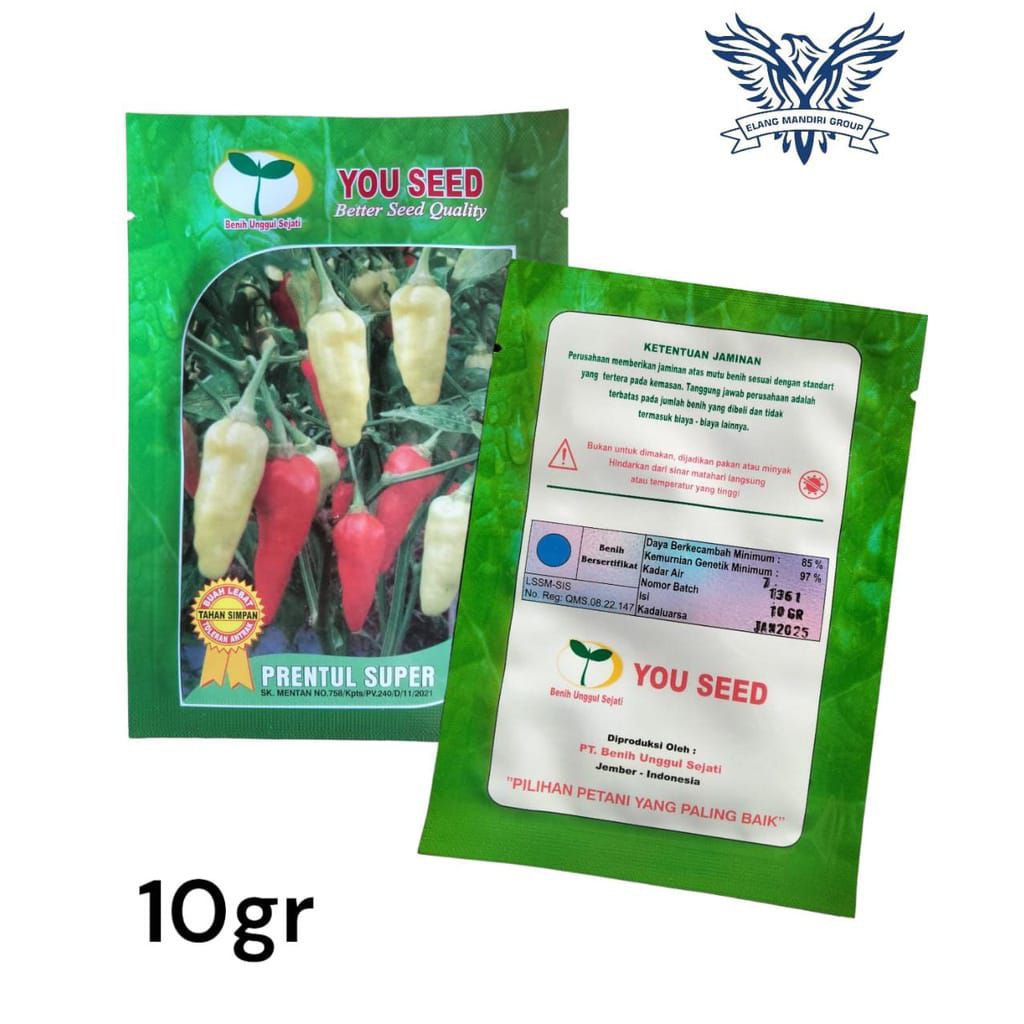 Prentul Super 10gr Benih Cabe Rawit Hibrida You Seed Bagong