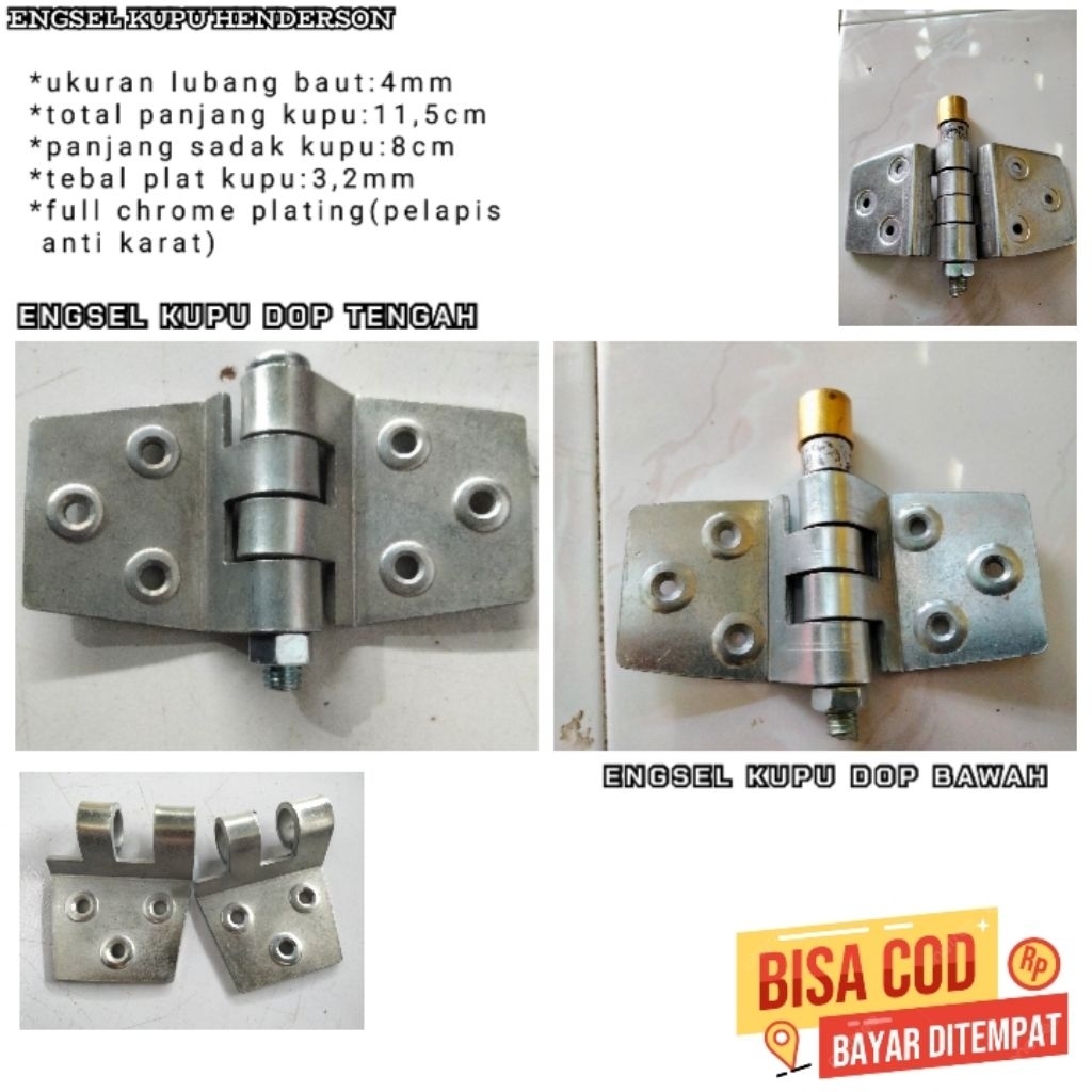 ENGSEL KUPU KECIL BAWAH KECIL,ENGSEL KUPU LAHER & ENGSEL KUPU TENGAH KECIL MODEL DOP