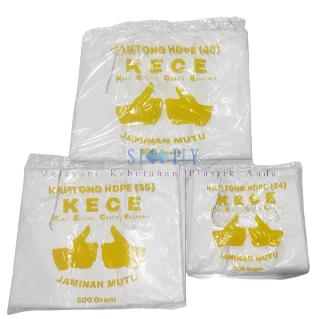 Kantong Plastik Kresek Putih KECE HD Tebal 500g