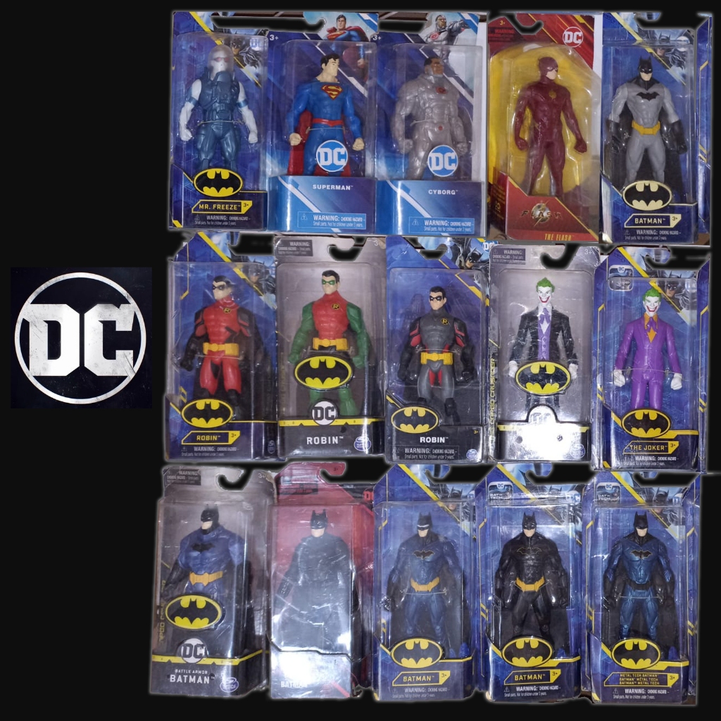 DC HEROES all Varian Mainan superhero Justice League Superman Batman The Flash Joker Robin Cyborg  T