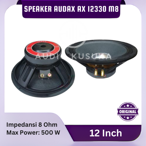 SPEAKER AUDAX AX 12330 M8 SPEAKER 12 INCH FULL RANGE ORIGINAL AUDAX INDONESIA