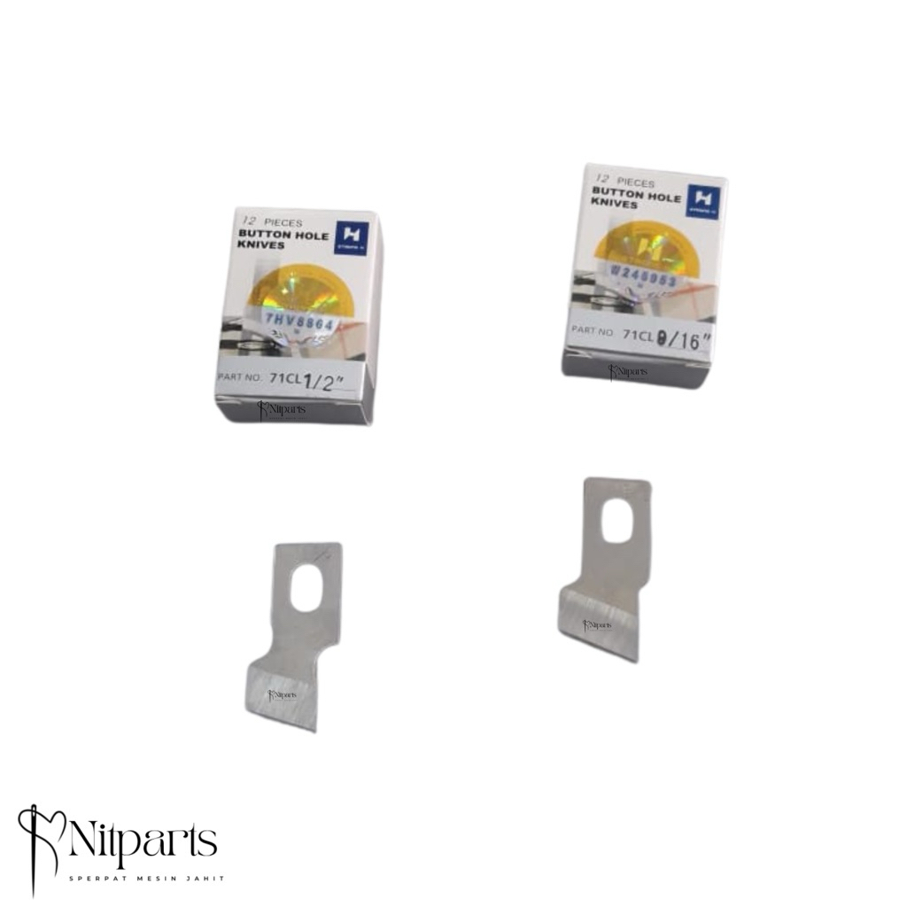 Pisau Lubang Kancing isi 12pcs – Mesin Lubang Kancing