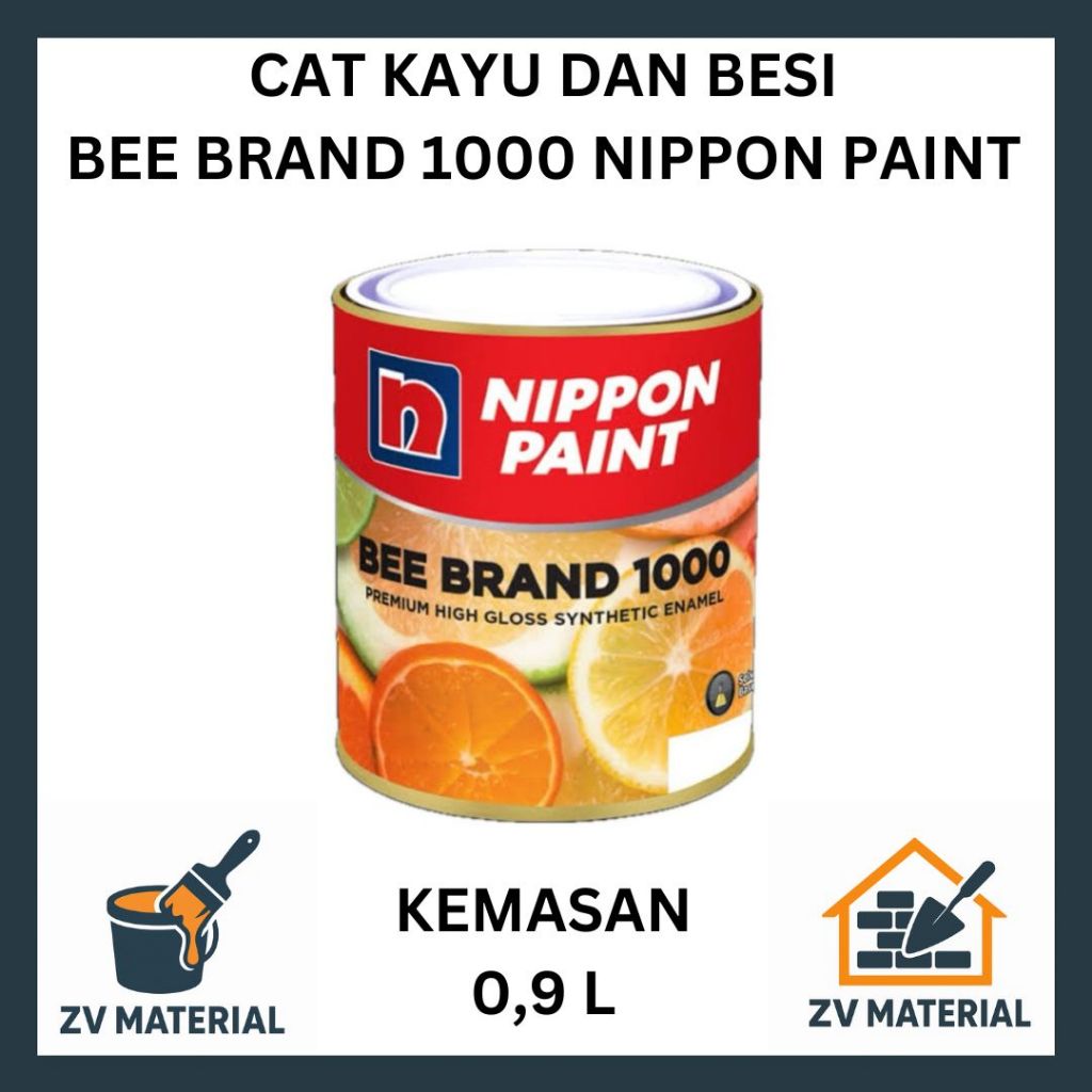 

Cat Minyak Nippon Paint Bee Brand 1000 – 1 Kg Warna Lengkap