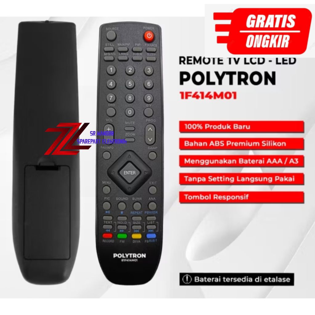 Remot Tv Led Polytron / Remot Control Tv Led