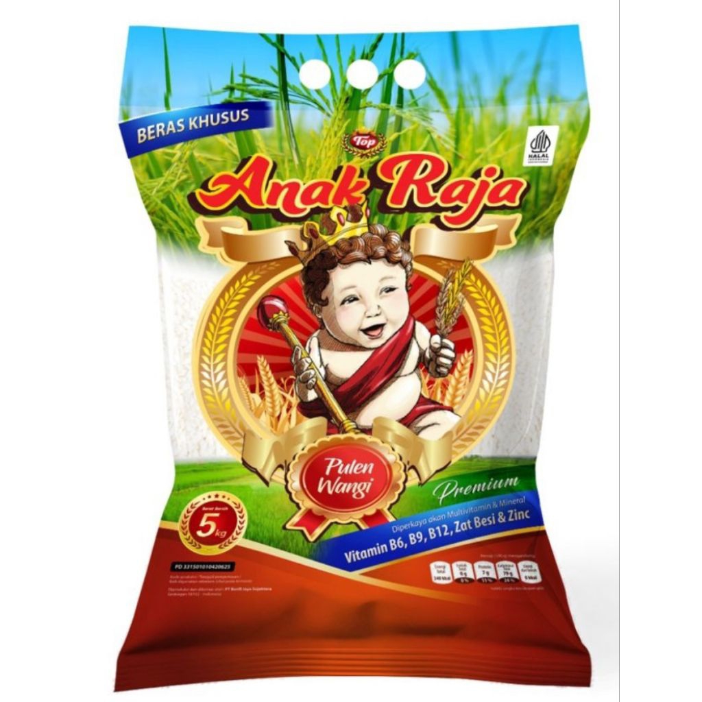 

Beras khusus Cap anak Raja pulen wangi 5Kg Ready stok