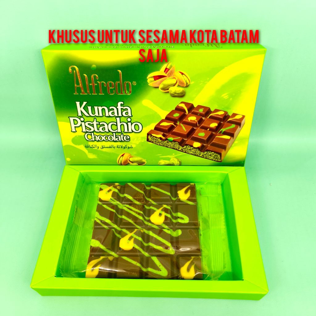 

Alfredo Kunafa Pistachio Chocolate 100 gram