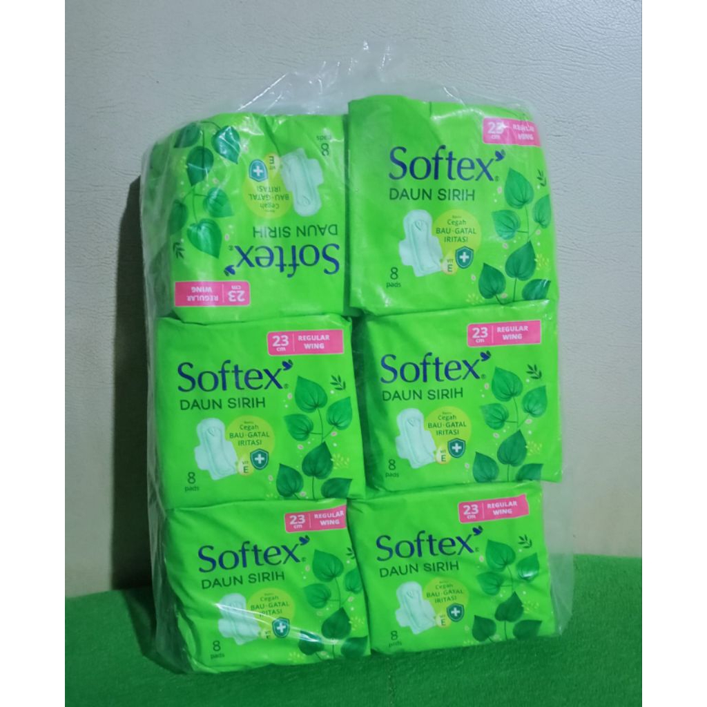 pembalut sirih, softek sirih sayap 23 cm