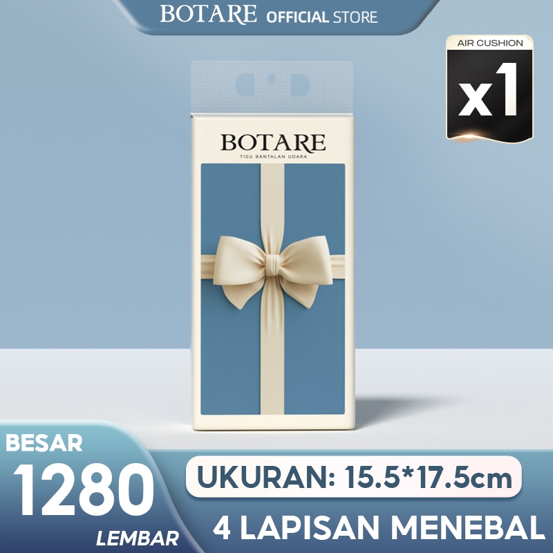 (1PCS)Botare Gantung Tissue Muka Premium Tisu Lembut 4 Lapisan 1280 helai
