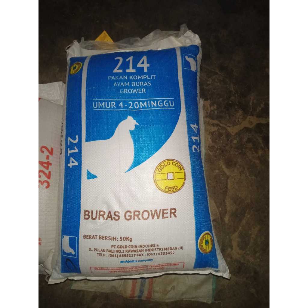 214 crumble goni an kemasan @ 50 kg makanan ayam