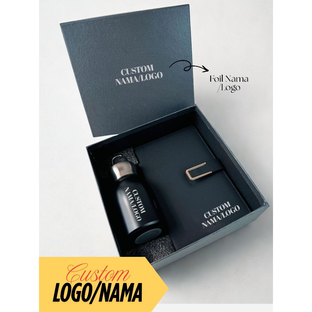 

Hampers Gift Box Corporate Gift Buku Notebook Mini Coffee Tumbler Custom (UT0080)