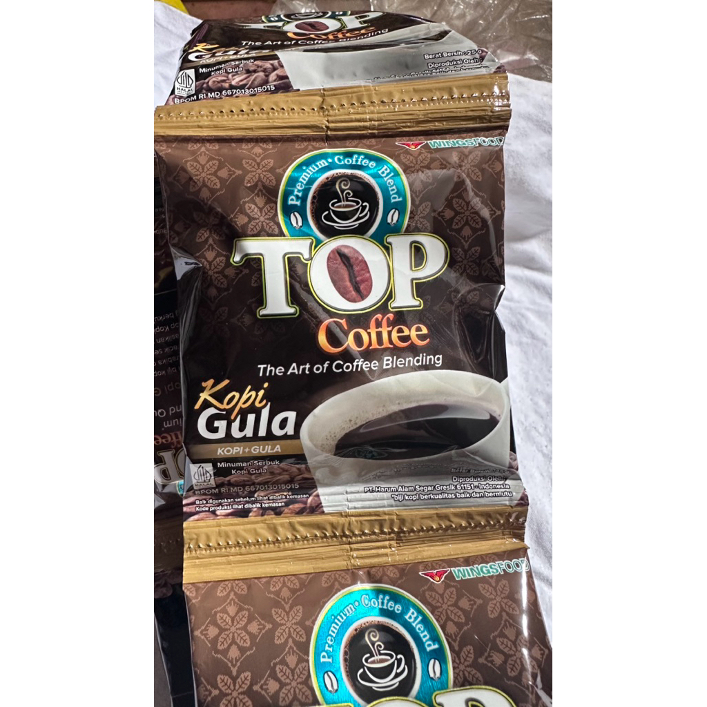 

TOP COFFEE KOPI GULA 25G – KOPI HITAM + GULA PRAKTIS & NIKMAT