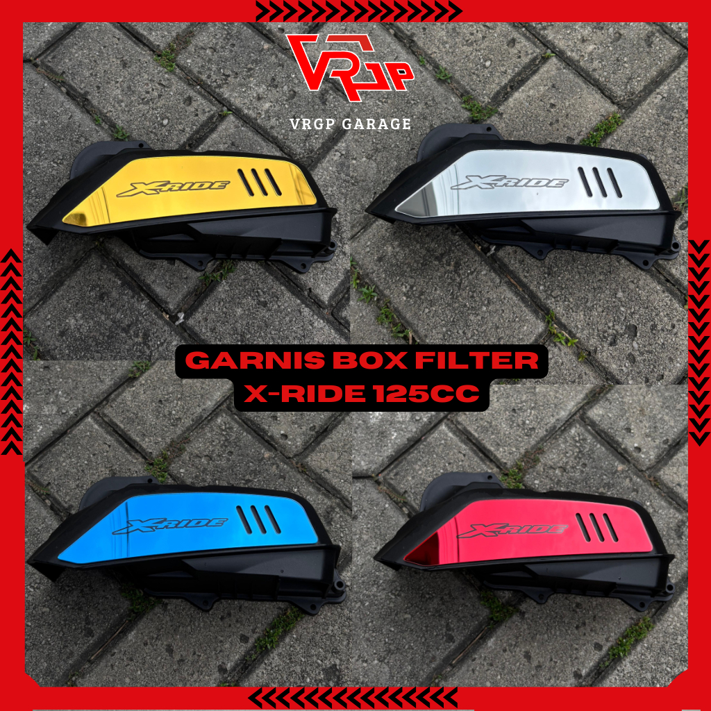 VRGP Garnis Box Filter X-Ride 125cc/ Garnish Tutup Filter Udara X-Ride/ Aksesoris X-Ride Murah