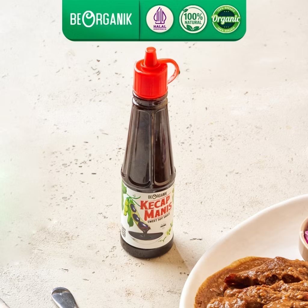 

Kecap Manis Organik 140ml Non GMO & MSG