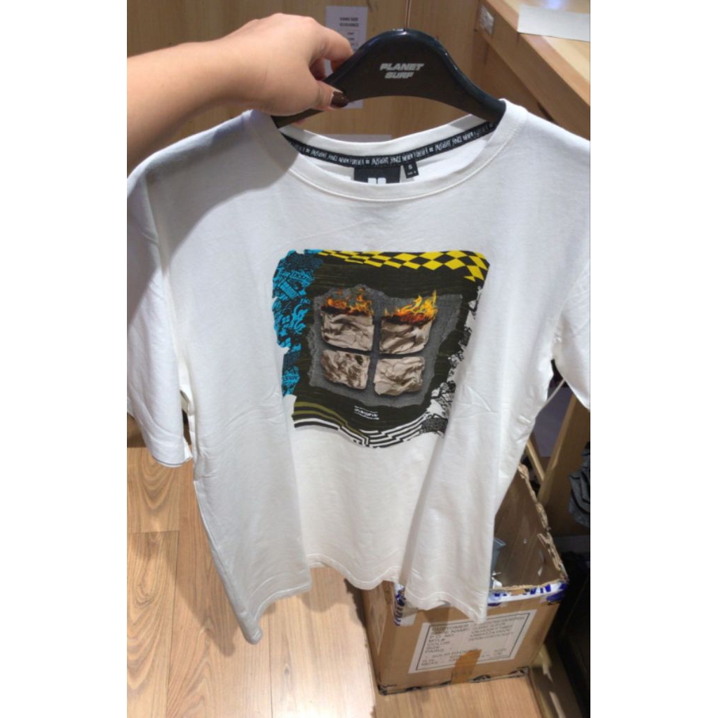 Kaos Original INSIGHT TRASHER WHITE