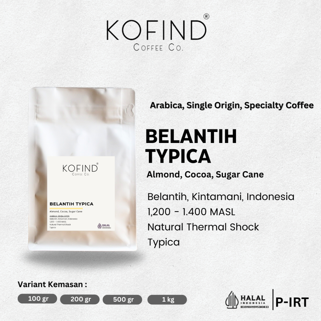 

Biji Kopi Belantih Typica Specialty Coffee Manual Brew