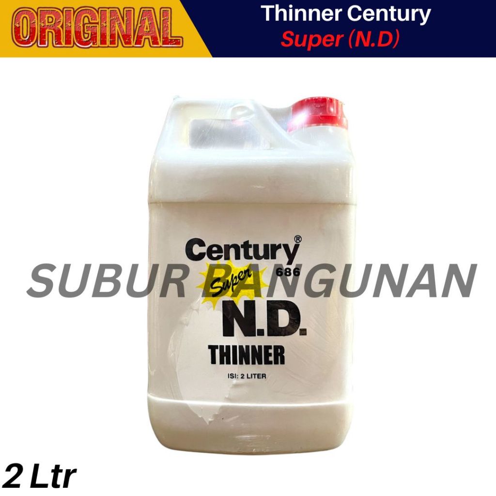 Thinner ND Century 2L – Pelarut Epoxy, Cat Kayu & Besi