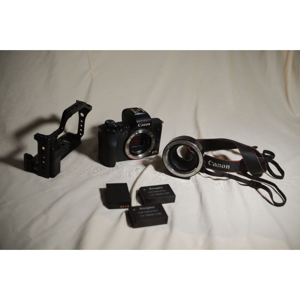 Canon EOS M50 Mirrorless Camera Body Only – Kondisi Normal, Bekas, banyak bonus