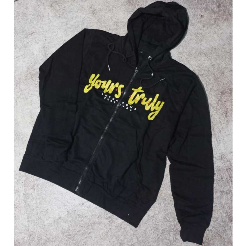 Hoodie Zipper YOURS TRULY ROCKAROMA FESTIVAL  heyho lokal brand