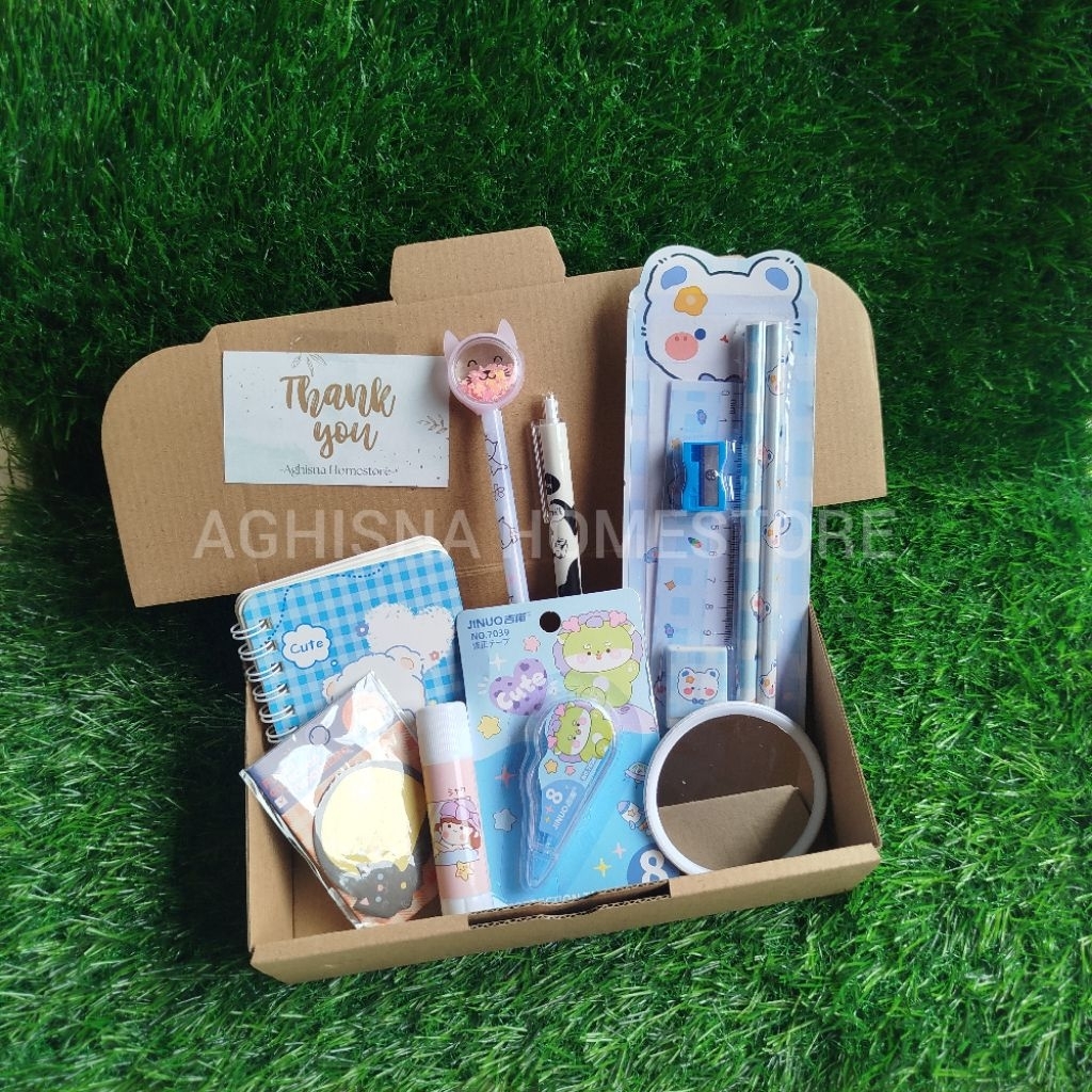 

SET ALAT TULIS LENGKAP / HAMPERS KADO GIFT SEKOLAH / HAMPERS WISUDA ULANG TAHUN / ALAT TULIS PAKET / ALAT TULIS MURAH / BOX KADO PEREMPUAN LAKI LAKI / BUKU TULIS