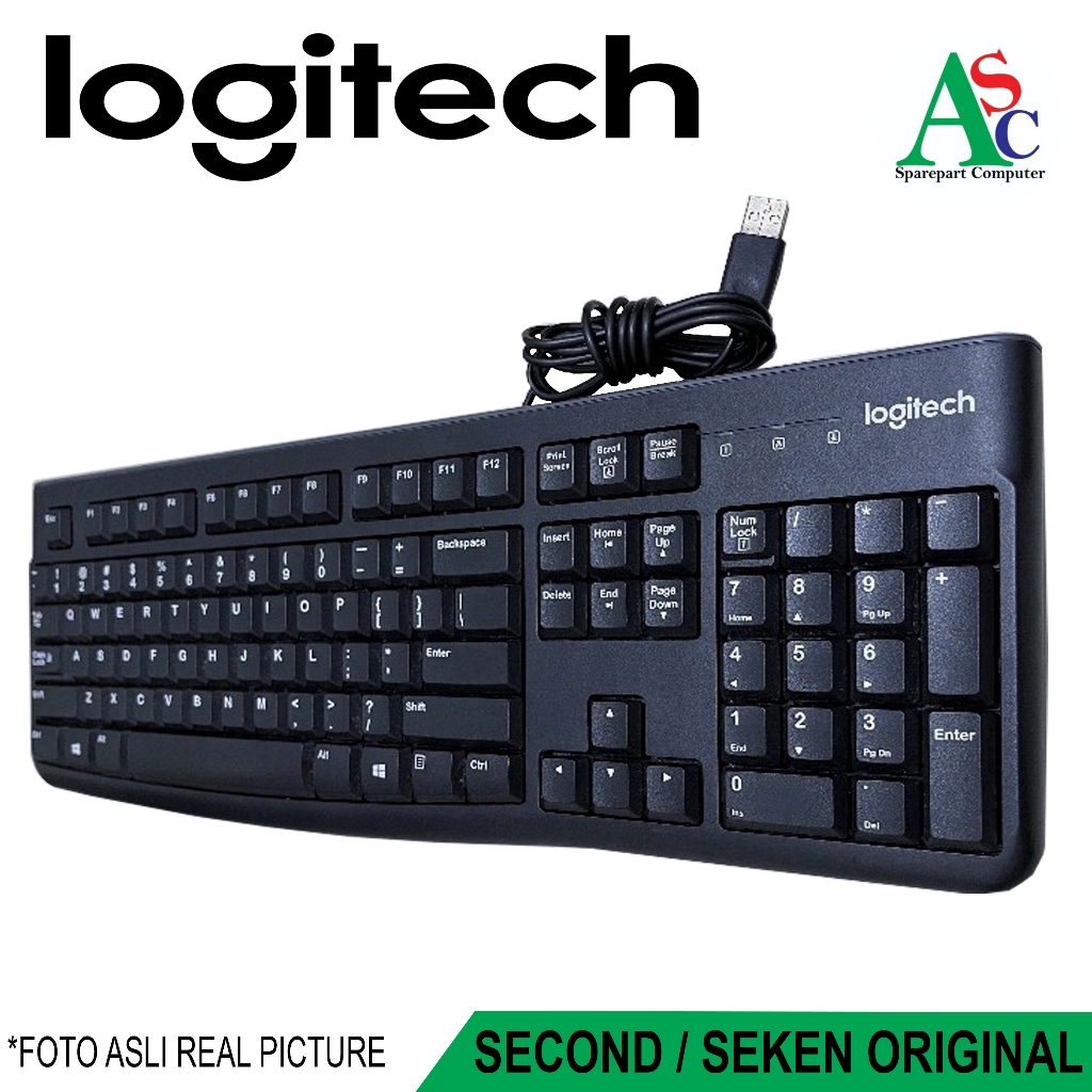 Keyboard Logitech Dell USB Second Copotan