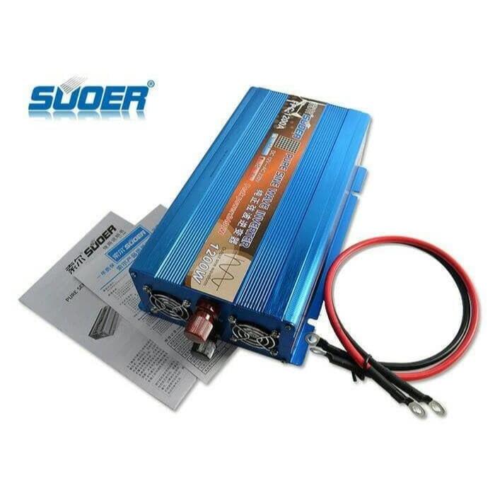 Inverter 1500 watt 12v PURE SINE WAVE (PSW) - SUOER FPC - 1500A Sinus Murni
