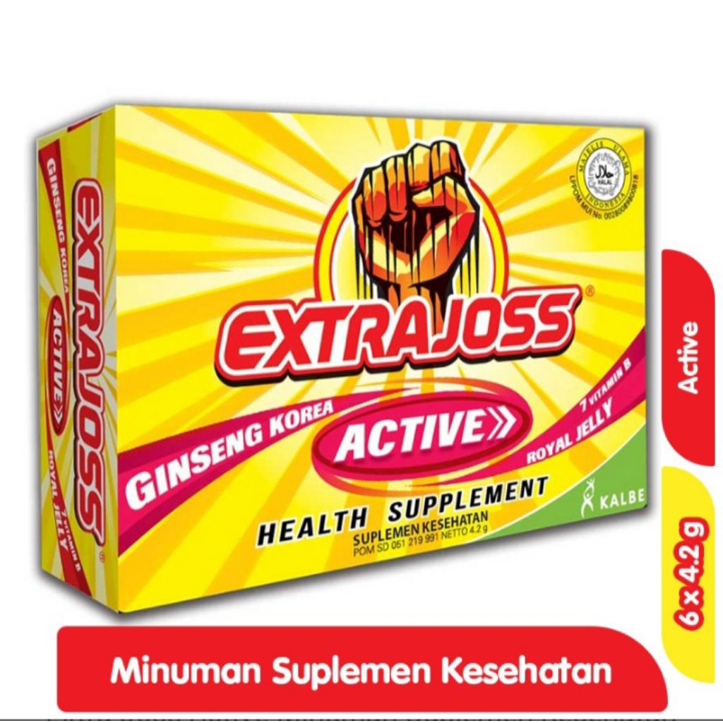 

EXTRA JOSS MINUMAN SUPLEMEN KESEHATAN 6 X 4.2 GR