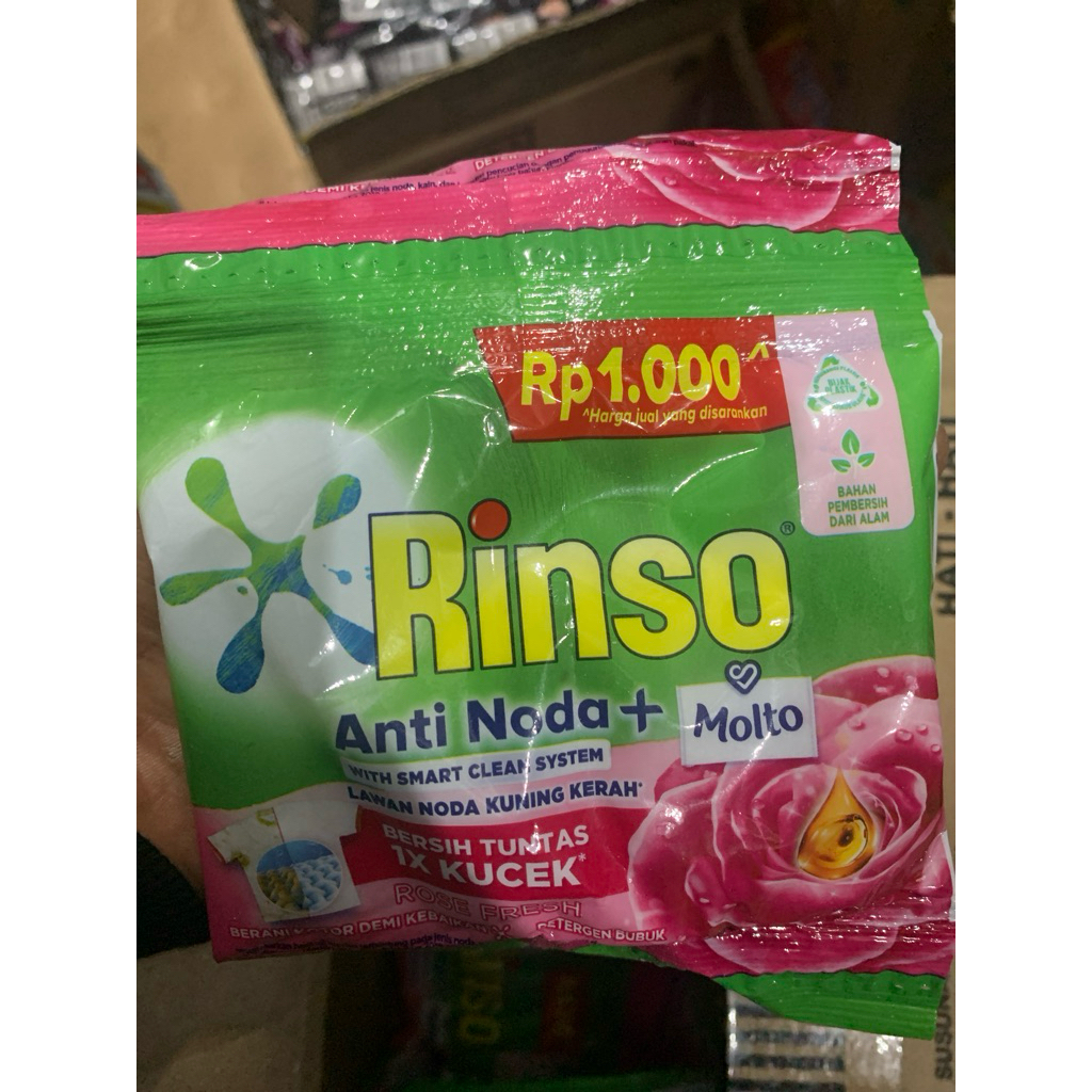 Rinso bubuk 6 pcs  x 40gram