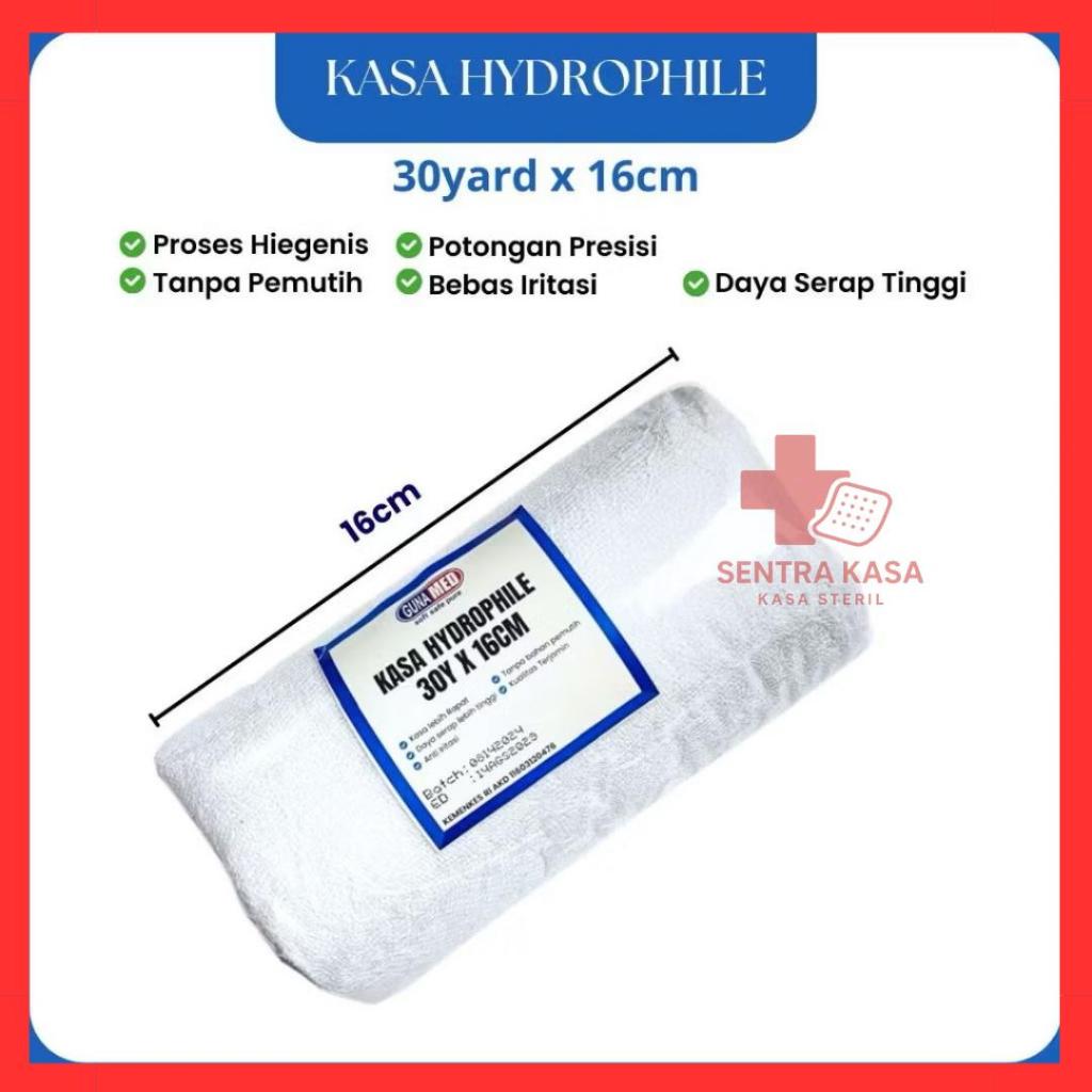 Kasa Gulung 30Yard x 16Cm Gunamed Kain Kasa Gulungan Roll Gulung Besar Steril Untuk Luka
